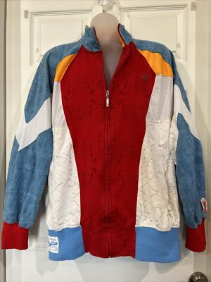 Vintage Roca Wear Men s XL Track Jacket Profiteers Hustle Culture Color Block