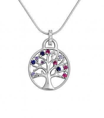 Women's men's pendant tree of life chain pendant, silver 925