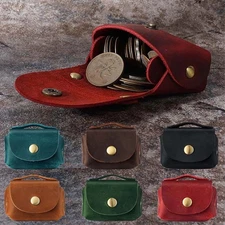 Women Genuine Leather Coin Purse Mini Bag Change Pouch Coin Case Small Wallet