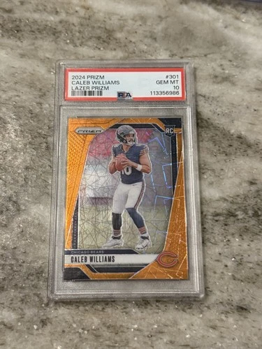 2024 Panini Prizm - Rookie Caleb Williams #301 Lazer Prizm (RC) PSA 10 Gem Mint