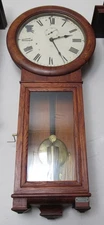 Antique Seth Thomas No. 2 Regulator Wall Clock Weight Driven U.S. Post Office