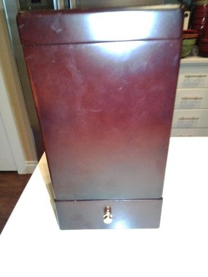 solid wood cigar humidor perfect condition ~ low fast shipping!