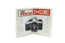 Pentax ME Asahi Camera Manual
