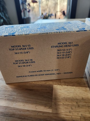 (2 Boxes) Josef Kihlberg JK Staples JK561-15 5/8” 2500 X 3 Staples C.561 - Photo 7/7