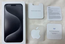 Original Apple iPhone 15 Pro Max Titanium Retail Box Only! 256GB