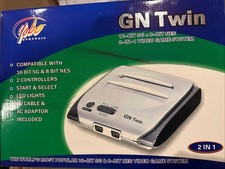 Yobo Gameware GN Twin Silver Console Plays Sega Genesis Nintendo NES New Sealed