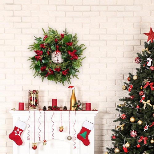 Wreath Holiday Door Porch Indoor 1PC Front Winter for Christmas ✨ - Picture 2 of 13