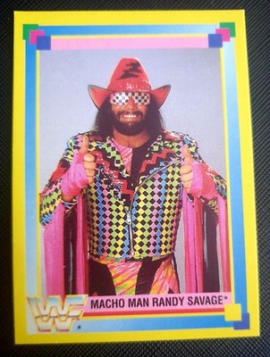 Macho Man Randy Savage WWE 1993 Merlin Collection #7  World Wrestling Federation