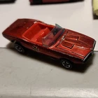 Vintage 1968 Hot Wheels Diecast 1/64 Redline Red Custom Firebird Red Int.