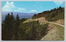 Blue Ridge Parkway on Waterrock Knob Postcard Western NC Scenic View