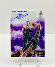 2023-24 Panini Select ZACH LaVINE Purple Pulsar Prizm Auto FOTL Bulls Kings /15