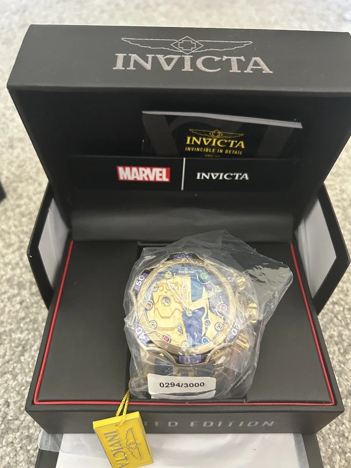 Invicta Marvel 52mm Thanos Venom. NEW. Limited Edition 294/3000. With stones - image 2 of 4