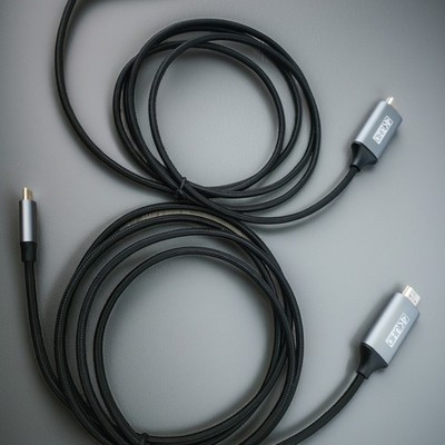2 Pack - USB-C to HDMI HDTV Adapter Cable - 5 Ft Braided - NEW In Box