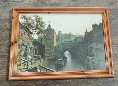 The Glory Hole in Lincoln - seltenes Gemälde Druck gerahmt - Edmund John Niemann