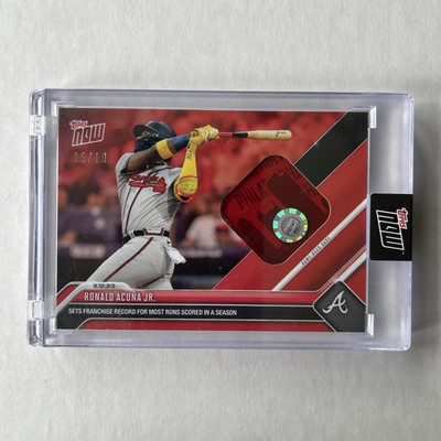 Topps 2023 Topps Now Ronald Acuña Jr. Memorabilia #861E Braves /10