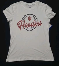 Indiana Hoosiers Champion T-Shirt Short Sleeve Women's - Size: Small / White  