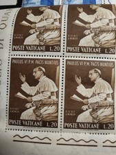 1965 Vatican City Sc# 416 Block of 4 MNH - Visit of Pope Paul VI to UN
