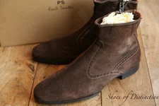 Paul Smith Brown Suede Zip Up Boots Shoes Mens UK 6 US 7 EU 40