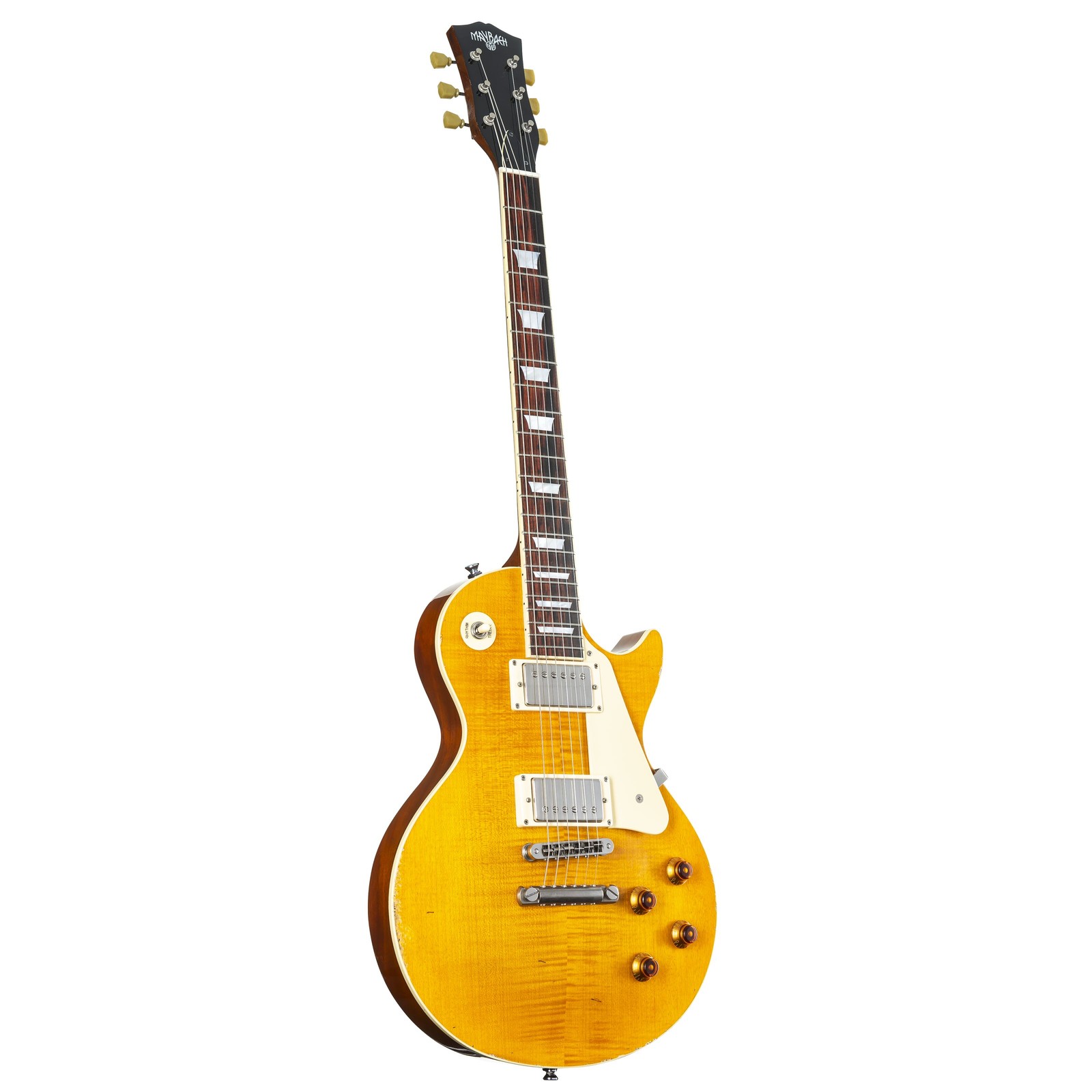 Медовый пирог Майбах Лестер 60-х годов с тонким коническим горлышком, Состаренный, цельнокроеный, E-Gitarre