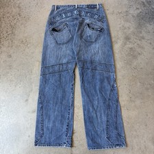 Vintage 90s Y2K Marithe Francois Girbaud Jeans Denim Hip Hop Shuttle Strap 34x33
