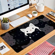 40 90cm1pc, Funny Cute Cat Mouse Pad, Large Size Gaming Mouse Pad, Non-slip Rubb