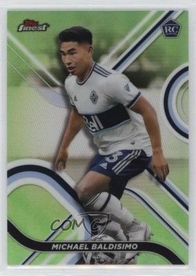 2022 Topps Finest MLS Neon Green Refractor 96/99 Michael Baldisimo Rookie RC p6a