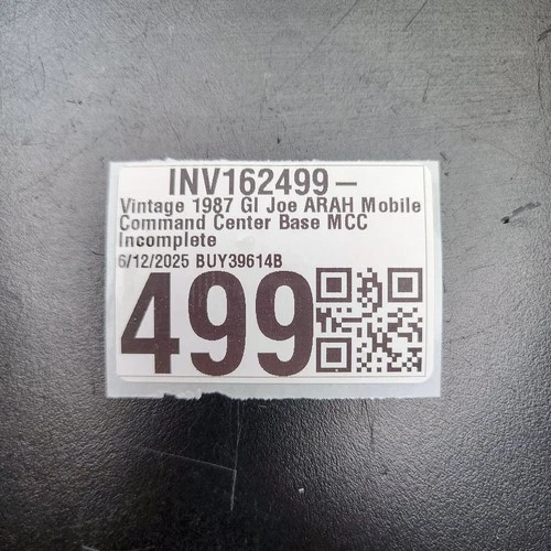 GI Joe ARAH Mobile Command Center MCC 1987 Base Vehicle Playset Incomplete ✅