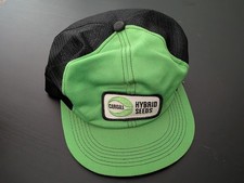Cargill Hybrid Seeds Snapback Mesh Trucker Hat Green Black OSFM USA Made K Brand