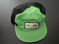 Cargill Hybrid Seeds Snapback Mesh Trucker Hat Green Black OSFM USA Made K Brand