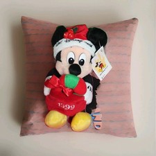 Walt Disney World 1999 Santa Mickey Mouse Stuffed Animal Plush Toy With Tags