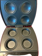 Sunbeam Mini Pie Maker Model FPSBPMM980 Red 4-Pie Nonstick Electric Kitchen Test