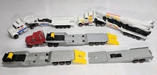 Majorette Space 3000 Nasa Semi Truck Lowboy Flatbed Trailer France Lot Of 5