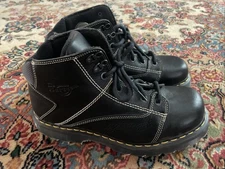 Dr Martens Made In England Chunky Sole Y2K Work boots Black Leather 11 8A07