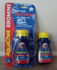 2x AquaChek Total BROMIE Pool, Hot Tub & Spa Test Strips 50 Strips x2 "READ"