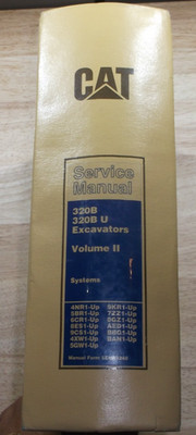 CAT CATERPILLAR 320B U EXCAVATOR MACHINE SYSTEMS SERVICE SHOP REPAIR BOOK MANUAL