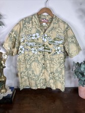 Vintage RJC Hawaiian 90's Button Up Camp Shirt Aloha Mens XL 100 Cotton USA