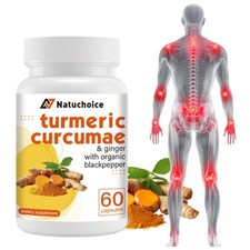 Turmeric Curcumin with Black Pepper, 712.5mg 60 Vegan Capsules, 95% Curcuminoids