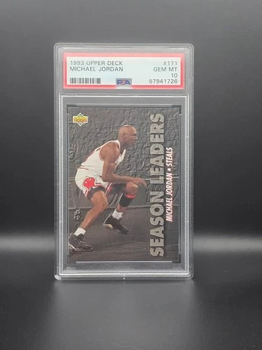PSA 10 Michael Jordan 1993-94 Upper Deck  #171 Graded Card Season Leaders Steals