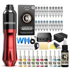 PROFESIONAL Maquina De Tatuaje Kit Para Tatuar Tattoo Rotativa Pluma
