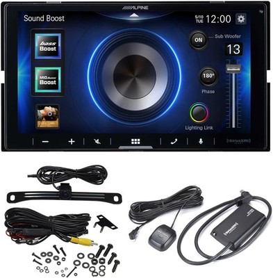 Alpine iLX-W670 7'' Mechless Bluetooth Car + Sirius Tuner + Backup Camera Bundle