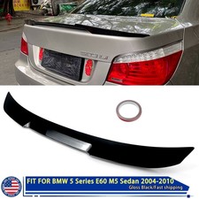 M4 STYLE REAR TRUNK SPOILER WING GLOSS BLACK FOR 04-10 BMW E60 5 SERIES M5 535i
