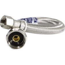 Water Inlet Hose for Toilet Stainless Steel Flexible with Thread Design