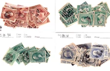 ONE EACH - 19th century group of unidentified Banknote issue LOT # F 267-80