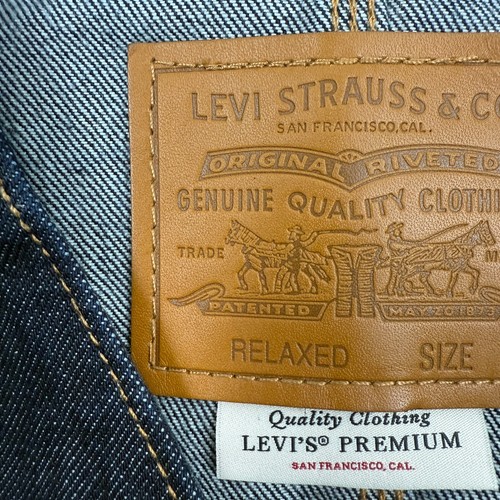 Levi's Premium Men Union Engineer Cardigan Relaxed Fit Jeans Jacket Blue L NWT - Picture 10 of 16