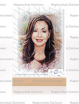 Vicky Leandros-- 0c13-- Bilder Rahmen Mit Holzsockel