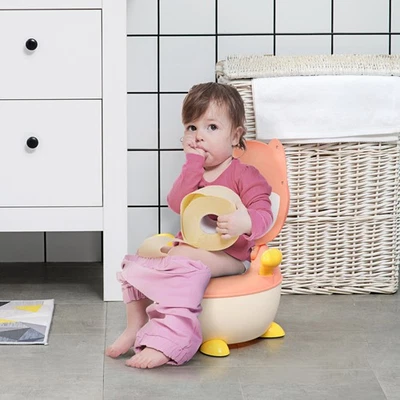 ZONEKIZ Kinder Töpfchen Kindertoilette im Fuchs-Design, Babytöpfchen mit Griff