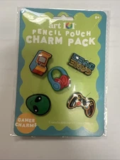 New Art 101 Blue Croc Style Gamer Charms - 5 Charms