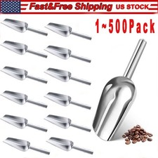 Stainless Steel Scoop Bar Ice Candy Dry Goods Popcorn Commercial Scooper 12oz