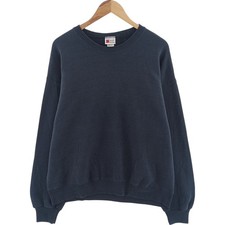 Vintage 90'S BASSETT WALKER plain blank sweatshirt made in the USA men's size XL