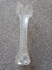 Fenton Clear Glass Columns Swung Vase 11 Inches Tall Vintage  — photo 4